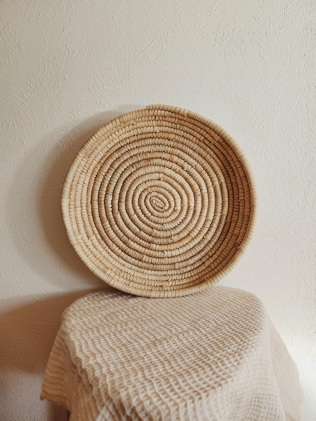 Boho round basket | Desert living | Nuetral home